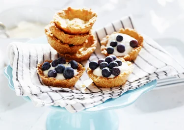 Frasiga små blåbärspajer