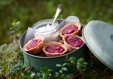 Puolukka-masariinileivokset