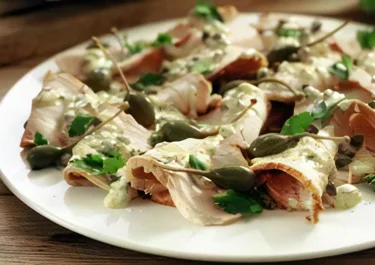 Snabbrimmad kotlettrad med dressing