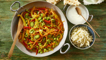 Wok med blomkålsris