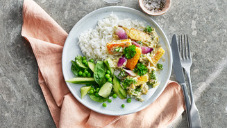 Krämig ostpanna med purjolök, dijon och dragon