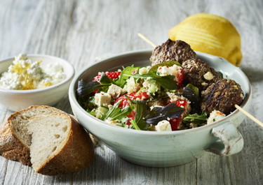 Oksespyd og jordbærtabbouleh