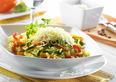 Gemüse-Risotto mit Arla Finello® Pastakäse