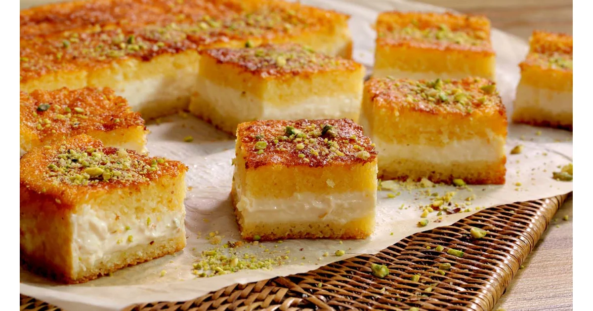BASBOUSA WITH CREAM