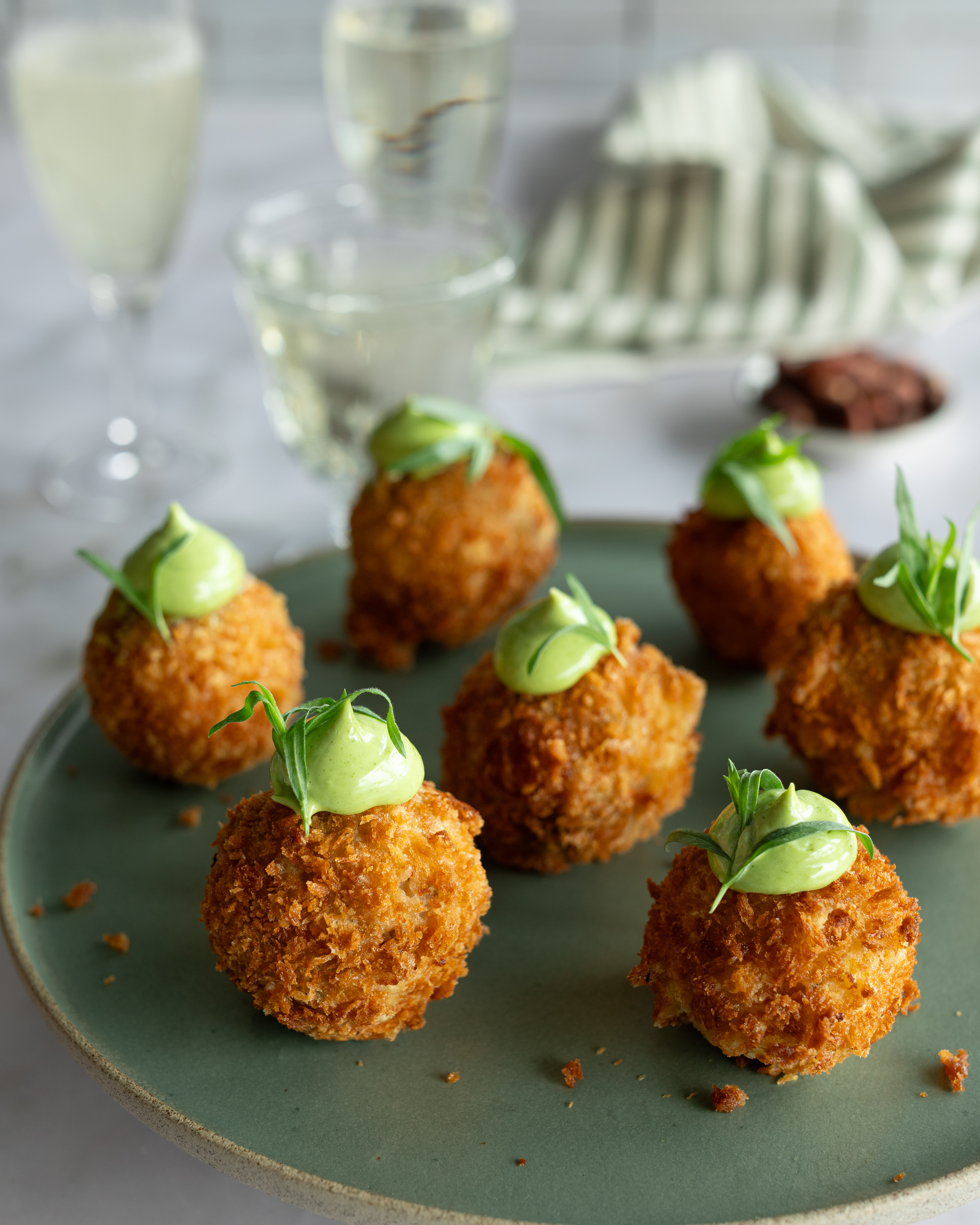 Arancini med estragonmayo