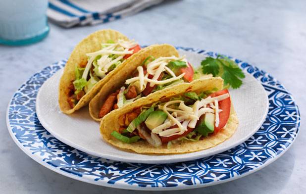 Cheesy Chicken Tacos