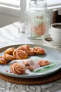 Butter Cookies With Rose Icing, ‘Biskut Mentega Ros’