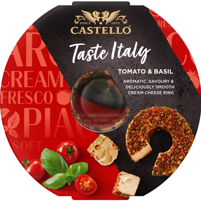 Castello® Tomat & Basilikum Flødeostring