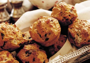 Lingon- och lökmuffins