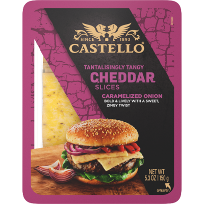 CASTELLO® BURGER CHEDDAR VIIPALE PUNASIPULI