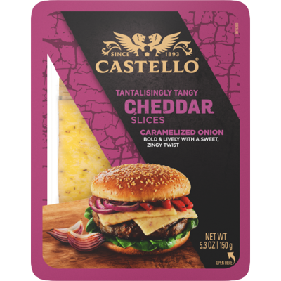 CASTELLO® BURGER CHEDDAR VIIPALE PUNASIPULI