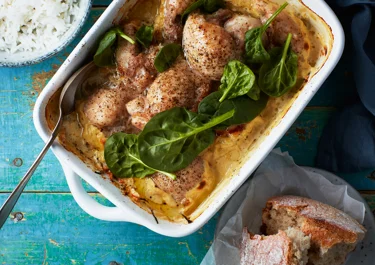Kyckling i ugn med rotfrukter och salvia