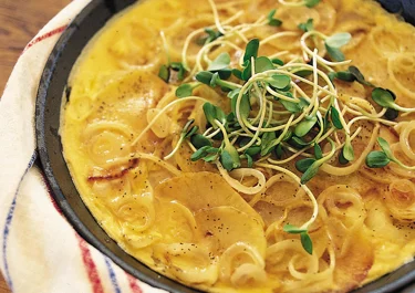 Potatistortilla med solrosskott