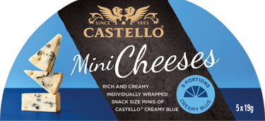 CASTELLO® CREAMY BLUE CHEESE MINI MIX 5X19G