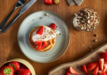 Bananenpannenkoekjes met Arla Skyr Aardbei
