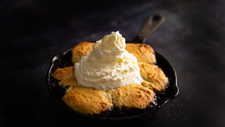 Brown Butter Cherry Cobbler