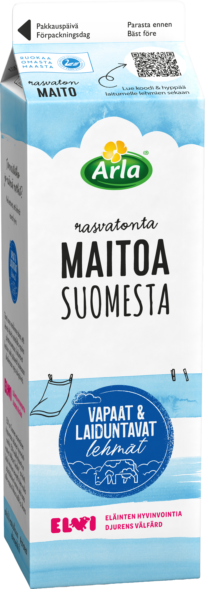 Arla rasvaton maito Suomi 1L