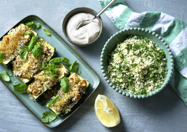 Fylld zucchini