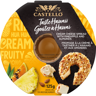 Castello® PINEAPPLE & ALMOND CREAM CHEESE RING