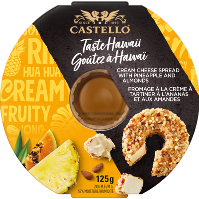 Castello® PINEAPPLE & ALMOND CREAM CHEESE RING