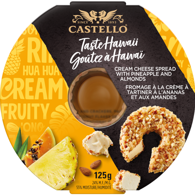Rondelle de Fromage à la Crème aux Amandes et aux Ananas Castello®
