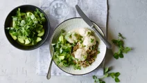 Kyllingekødboller i citronsauce