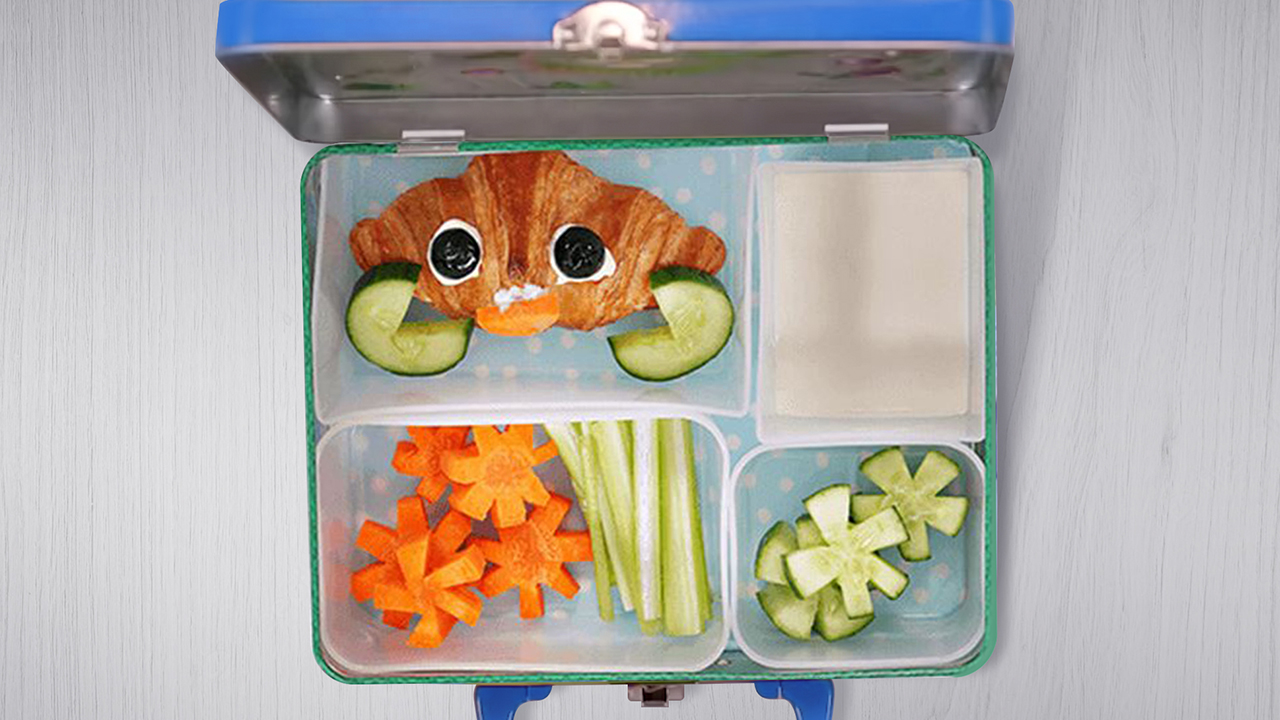 Crab Croissant Lunchbox with Puck Cream Cheese Spread