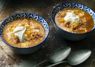Spicy lentil soup