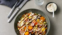 Carrot and lentil salad