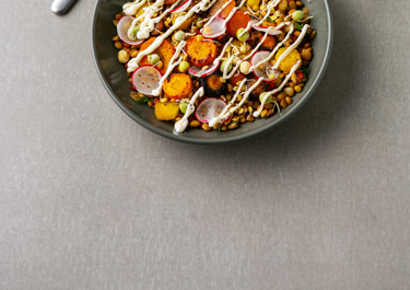 Porkkana-linssisalaatti