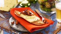 Rostad baguette med ost och svamp
