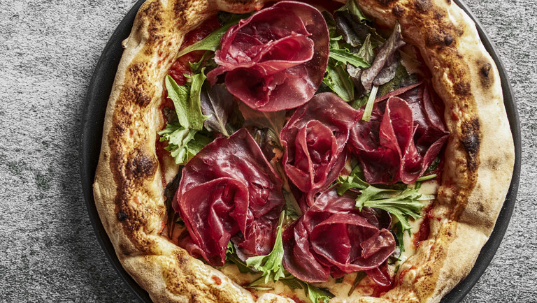 Bresaola-pizza