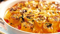 Cannelloni med spenat och svamp