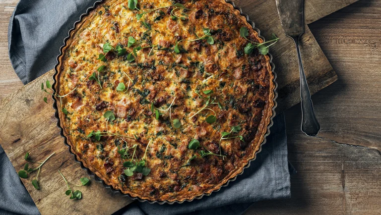 Kinkku-juustoquiche