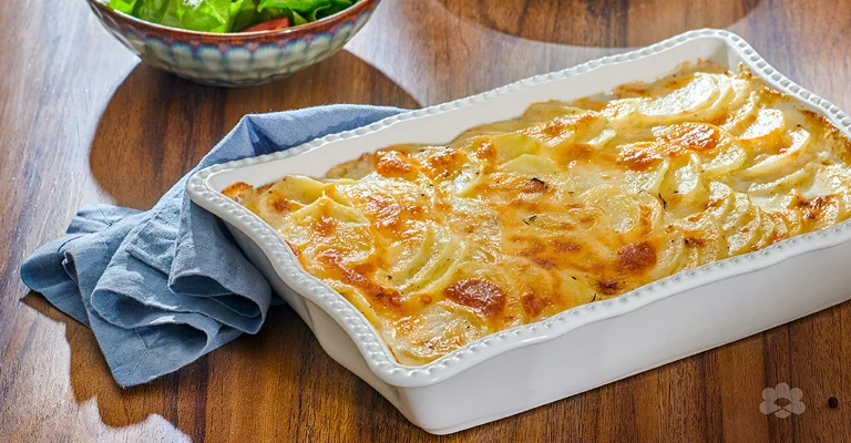 غراتان البطاطس مع الجبنة
