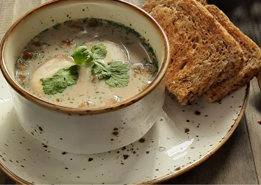 Creamy mushroom soup