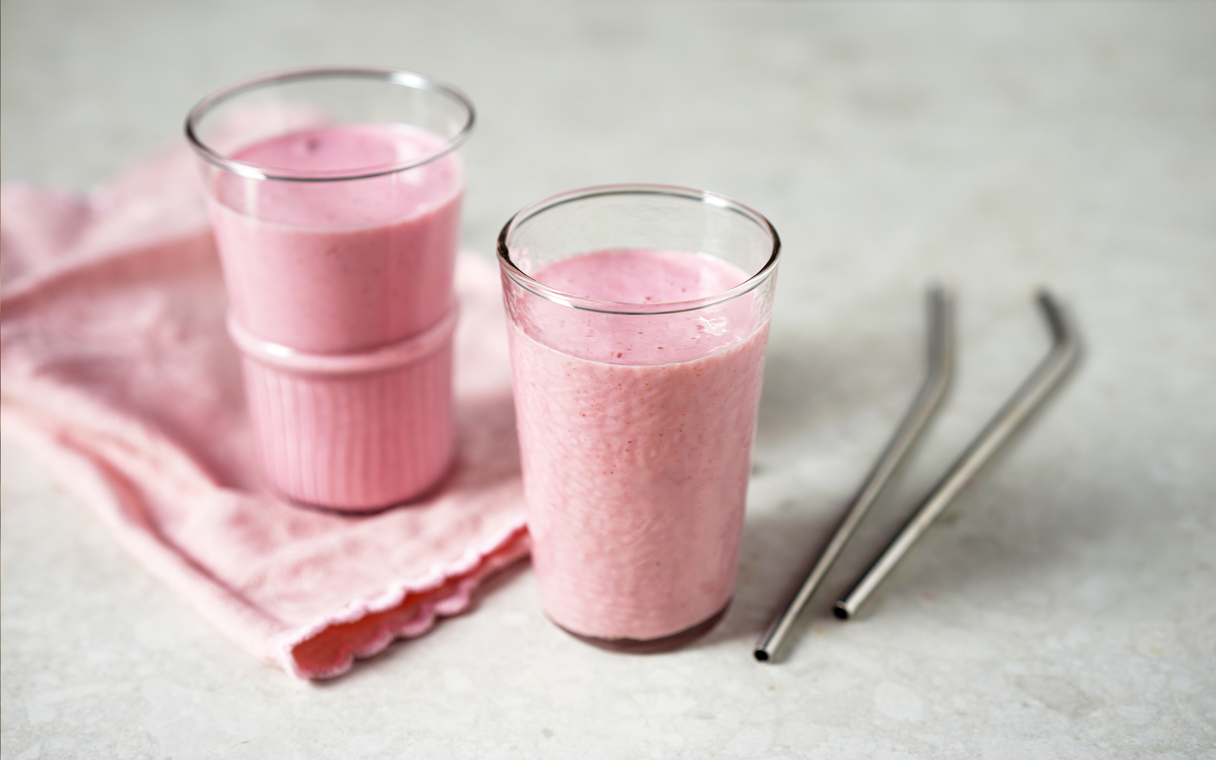 Snabb smoothie med smak av rabarber