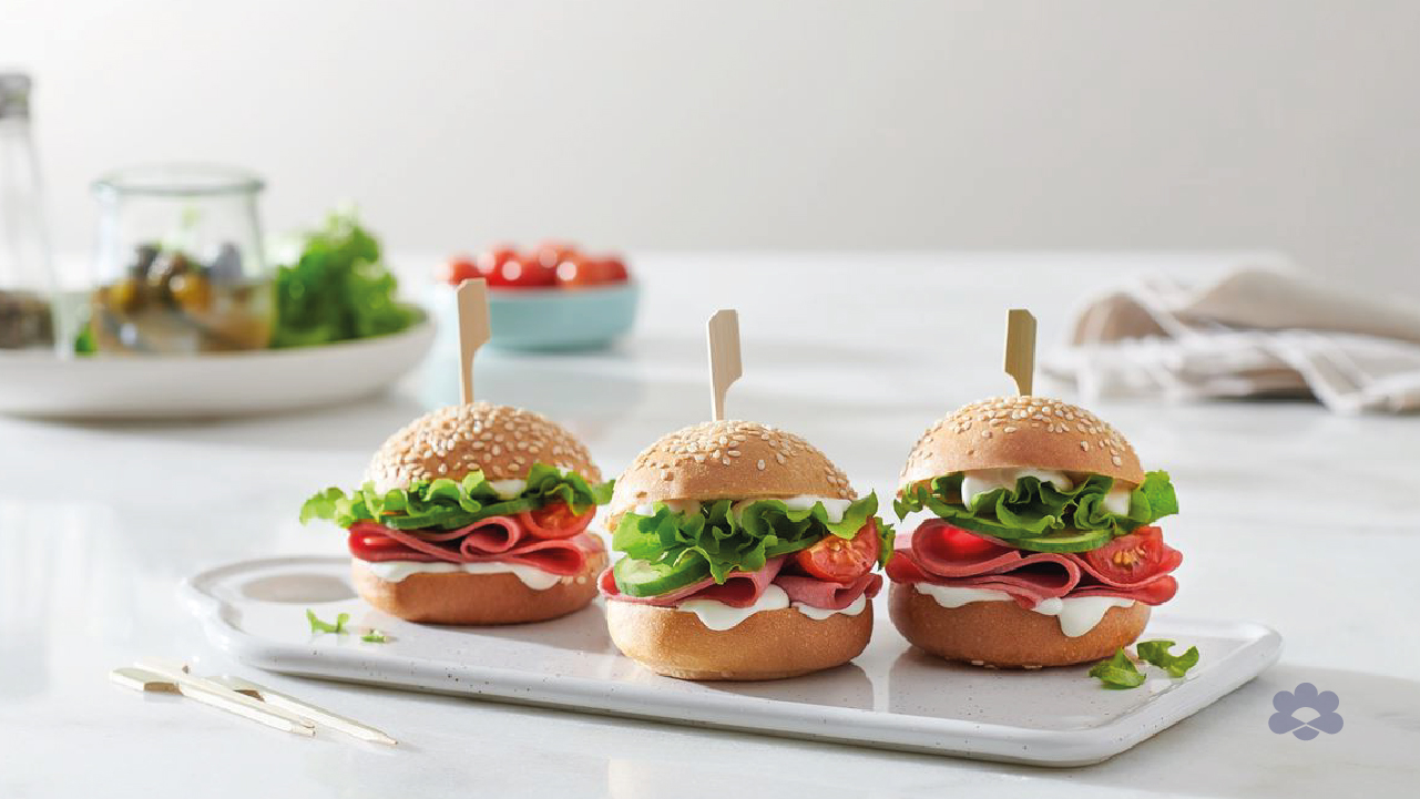 Mortadella Cream Cheese Sandwich