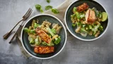 Salmon and broccoli pasta