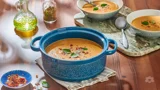 شوربة الباذنجان مع الجبن