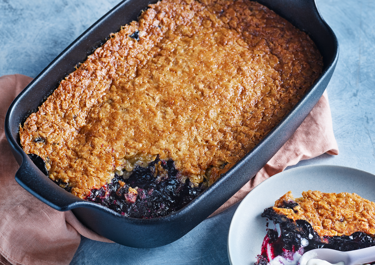 Knäckig blåbärspaj
