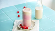Vanilla protein milkshake with cottage cheese