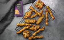 Cheesy Pesto Puff Pastries