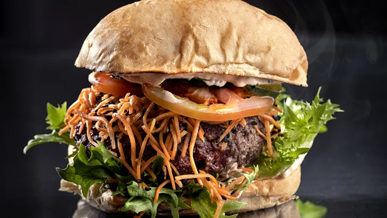 Cheesy surprise burger