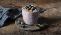 Overnight oats med blåbär