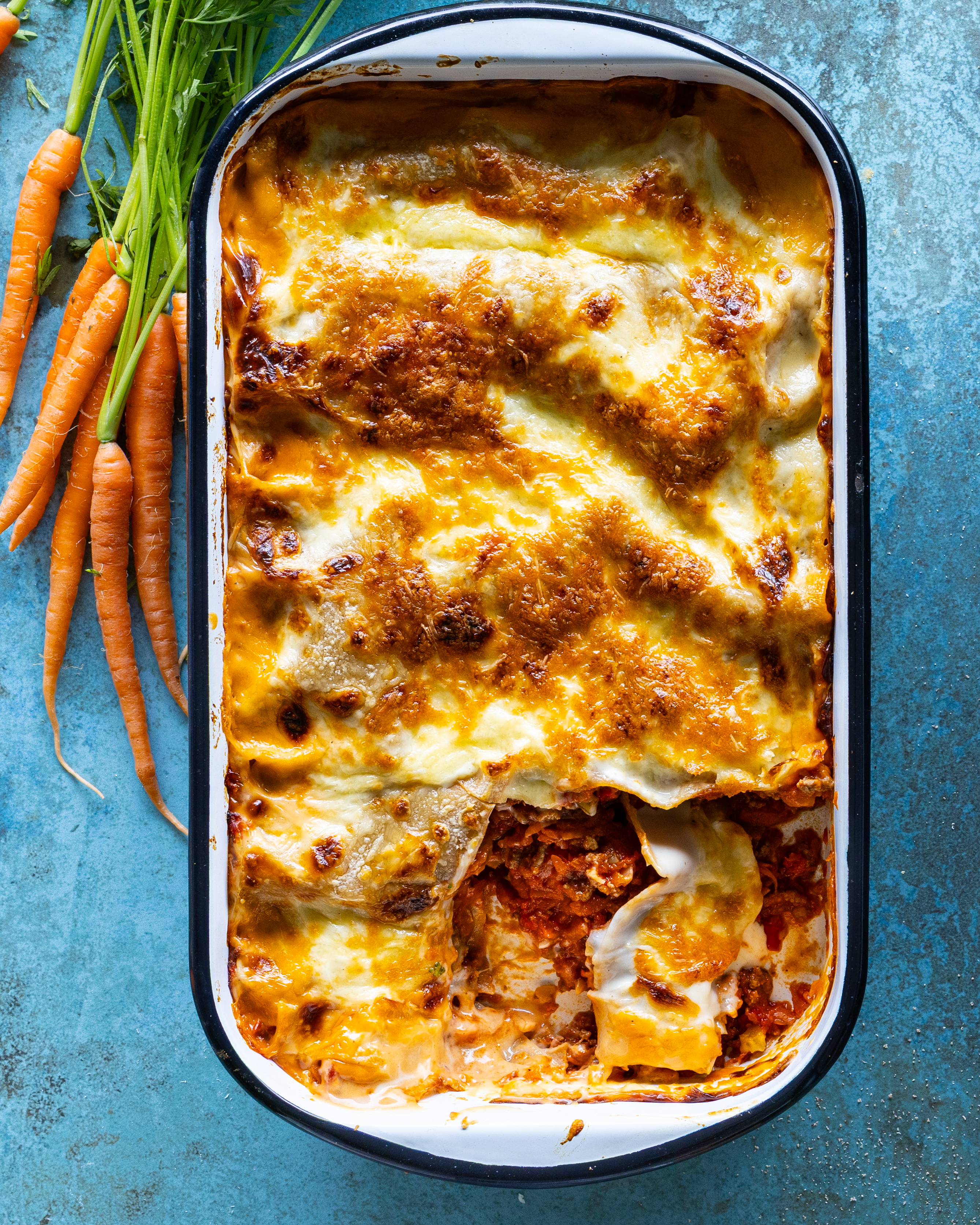 Lasagne med mere grønt