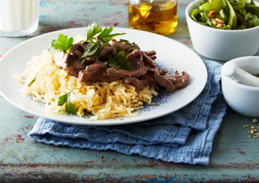 Snabb biffgryta med grönpeppar