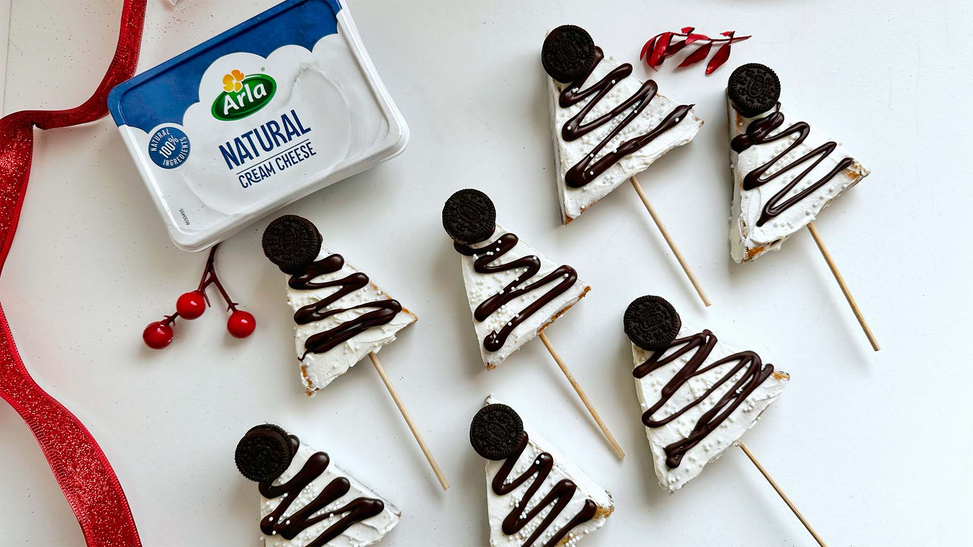 Oreo Cheesecake con Arla Queso de Untar Natural