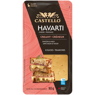 Fromage havarti crémeux Castello® en tranches