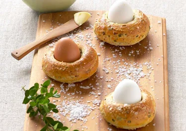 Påskbröd med ägg